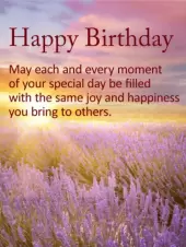 Happy Birthday


May each and every moment of your special day be filled with the same joy and happiness you bring to others