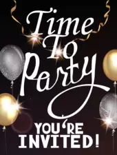 Time to party. You're invited