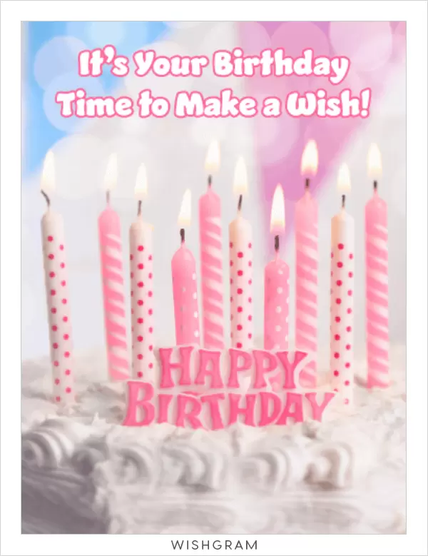 It’s your birthday time to make a wish! Happy Birthday!