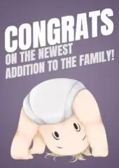 Congrats on the newest addition to the family!