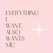Everything I want, also wants me!